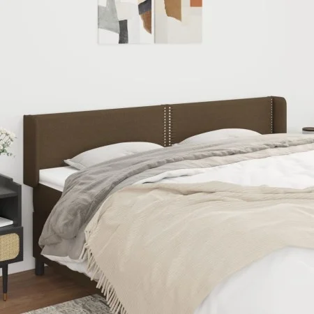 Dark gray fabric headboard 183x16x78/88 cm by , Headboards and footboards - Ref: Foro24-3118645, Price: 56,31 €, Discount: %