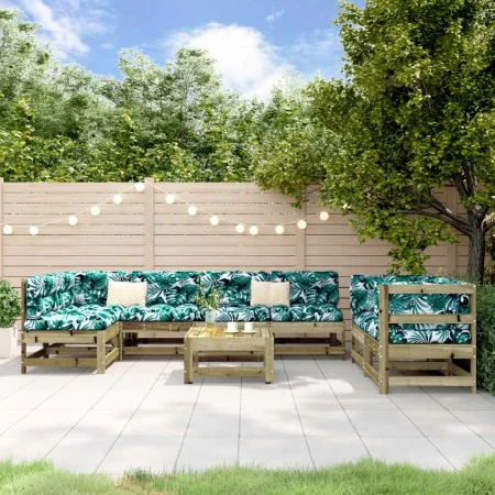 Garden furniture set 8 pieces impregnated pine wood by , Garden sets - Ref: Foro24-3186458, Price: 454,50 €, Discount: %