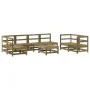 Garden furniture set 8 pieces impregnated pine wood by , Garden sets - Ref: Foro24-3186458, Price: 454,50 €, Discount: %