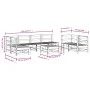 Garden furniture set 8 pieces impregnated pine wood by , Garden sets - Ref: Foro24-3186458, Price: 454,50 €, Discount: %