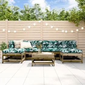 Garden furniture set 7 pieces impregnated pine wood by , Garden sets - Ref: Foro24-3186374, Price: 364,33 €, Discount: %