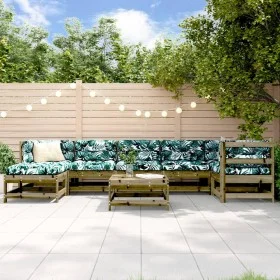 Garden furniture set 8 pieces impregnated pine wood by , Garden sets - Ref: Foro24-3186290, Price: 417,58 €, Discount: %