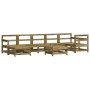 Garden furniture set 8 pieces impregnated pine wood by , Garden sets - Ref: Foro24-3186290, Price: 423,25 €, Discount: %