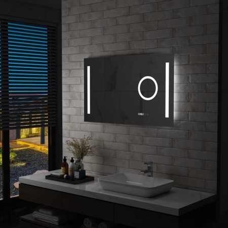 Badezimmerwandspiegel mit LED und Berührungssensor 100x60 cm von , Spiegel - Ref: Foro24-144743, Preis: 173,15 €, Rabatt: %