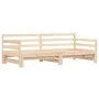 Trundle sofa bed solid pine wood 90x200 cm by , Beds and slatted bases - Ref: Foro24-836147, Price: 157,53 €, Discount: %