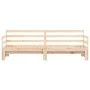 Trundle sofa bed solid pine wood 90x200 cm by , Beds and slatted bases - Ref: Foro24-836147, Price: 157,53 €, Discount: %