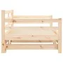 Trundle sofa bed solid pine wood 90x200 cm by , Beds and slatted bases - Ref: Foro24-836147, Price: 157,53 €, Discount: %