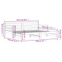 Sofá cama nido madera maciza de pino 90x200 cm de , Camas y somieres - Ref: Foro24-836147, Precio: 157,45 €, Descuento: %