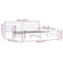 Trundle sofa bed solid pine wood 90x200 cm by , Beds and slatted bases - Ref: Foro24-836147, Price: 157,53 €, Discount: %