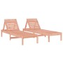 Tumbonas 2 unidades madera maciza douglas 199,5x60x74 cm de , Tumbonas - Ref: Foro24-825076, Precio: 182,98 €, Descuento: %