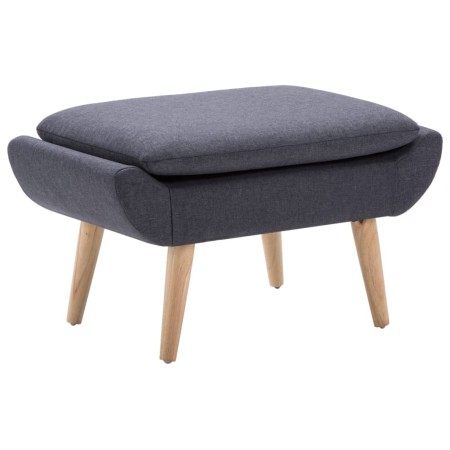 Reposapiés tapizado de tela 73x43x42 cm gris oscuro by vidaXL, Ottomans - Ref: Foro24-246989, Price: 114,73 €, Discount: %