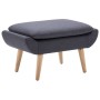 Reposapiés tapizado de tela 73x43x42 cm gris oscuro by vidaXL, Ottomans - Ref: Foro24-246989, Price: 114,73 €, Discount: %