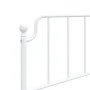 Metal bed frame with white headboard 90x200 cm by , Beds and slatted bases - Ref: Foro24-373929, Price: 60,98 €, Discount: %