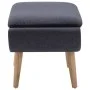 Reposapiés tapizado de tela 73x43x42 cm gris oscuro von vidaXL, Osmanen - Ref: Foro24-246989, Preis: 112,55 €, Rabatt: %