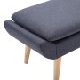 Reposapiés tapizado de tela 73x43x42 cm gris oscuro by vidaXL, Ottomans - Ref: Foro24-246989, Price: 114,73 €, Discount: %