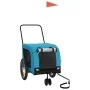 Haustier-Fahrradanhänger, Eisen-Oxford-Stoff, Blau, Schwarz von , Kinderwagen für Haustiere - Ref: Foro24-94023, Preis: 119,0...