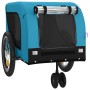 Haustier-Fahrradanhänger, Eisen-Oxford-Stoff, Blau, Schwarz von , Kinderwagen für Haustiere - Ref: Foro24-94023, Preis: 121,5...