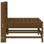 Zentrale Gartensofas, 2 Stück, massives Kiefernholz, honigbraun von , Modulare Sofas für den Außenbereich - Ref: Foro24-82564...