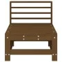 Honey Brown Solid Pine Wood Center Sofa by , Modular outdoor sofas - Ref: Foro24-825614, Price: 58,24 €, Discount: %