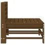 Honey Brown Solid Pine Wood Center Sofa by , Modular outdoor sofas - Ref: Foro24-825614, Price: 58,24 €, Discount: %