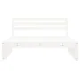 Zentrales Gartensofa aus massivem weißem Kiefernholz 120x80 cm von , Modulare Sofas für den Außenbereich - Ref: Foro24-825745...