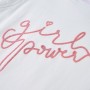 Ecrufarbenes Kinder-T-Shirt mit Rüschenärmeln 128 von , Kinder-T-Shirts - Ref: Foro24-11322, Preis: 8,28 €, Rabatt: %