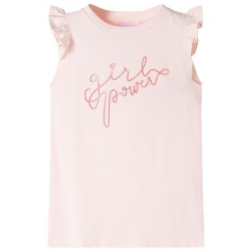 Soft pink ruffle sleeve children's t-shirt 128 by , Kids T-shirts - Ref: Foro24-11317, Price: 8,28 €, Discount: %