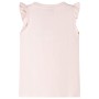 Zartrosa Kinder-T-Shirt mit Rüschenärmeln 104 von , Kinder-T-Shirts - Ref: Foro24-11315, Preis: 8,28 €, Rabatt: %