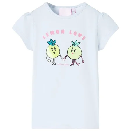 Camiseta infantil azul claro 128 de , Camisetas para niños - Ref: Foro24-10592, Precio: 7,99 €, Descuento: %