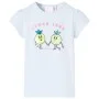 Camiseta infantil azul claro 128 de , Camisetas para niños - Ref: Foro24-10592, Precio: 7,99 €, Descuento: %