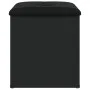 Black engineered wood storage bench 42x42x45 cm by , Benches for halls and storage - Ref: Foro24-835034, Price: 53,00 €, Disc...