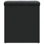 Black engineered wood storage bench 42x42x45 cm by , Benches for halls and storage - Ref: Foro24-835034, Price: 53,00 €, Disc...