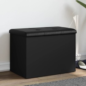 Black engineered wood storage bench 62x42x45 cm by , Benches for halls and storage - Ref: Foro24-835041, Price: 72,33 €, Disc...