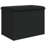 Black engineered wood storage bench 62x42x45 cm by , Benches for halls and storage - Ref: Foro24-835041, Price: 70,07 €, Disc...