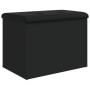 Schwarze Aufbewahrungsbank aus Holzwerkstoff, 62 x 42 x 45 cm von , Bänke für Hallen und Lager - Ref: Foro24-835041, Preis: 7...