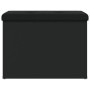 Black engineered wood storage bench 62x42x45 cm by , Benches for halls and storage - Ref: Foro24-835041, Price: 72,25 €, Disc...