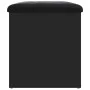 Banco con almacenaje madera de ingeniería negro 62x42x45 cm de , Bancos para recibidores y almacenamiento - Ref: Foro24-83504...
