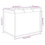Black engineered wood storage bench 62x42x45 cm by , Benches for halls and storage - Ref: Foro24-835041, Price: 70,07 €, Disc...