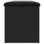 Banco con almacenaje madera de ingeniería negro 82x42x45 cm de , Bancos para recibidores y almacenamiento - Ref: Foro24-83504...