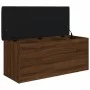 Brown oak engineered wood storage bench 102x42x45cm by , Benches for halls and storage - Ref: Foro24-835060, Price: 105,35 €,...