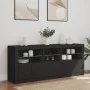 Sideboard with LED lights black 162x37x67 cm by , Sideboards - Ref: Foro24-3208996, Price: 201,76 €, Discount: %