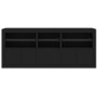 Sideboard mit LED-Leuchten schwarz 162x37x67 cm von , Sideboards - Ref: Foro24-3208996, Preis: 191,74 €, Rabatt: %