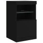 Sideboard with LED lights black 162x37x67 cm by , Sideboards - Ref: Foro24-3208996, Price: 201,76 €, Discount: %