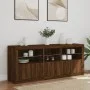 Sideboard mit LED-Leuchten, braune Eiche, 162 x 37 x 67 cm von , Sideboards - Ref: Foro24-3209001, Preis: 215,94 €, Rabatt: %