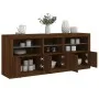 Sideboard mit LED-Leuchten, braune Eiche, 162 x 37 x 67 cm von , Sideboards - Ref: Foro24-3209001, Preis: 215,94 €, Rabatt: %