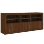 Sideboard mit LED-Leuchten, braune Eiche, 162 x 37 x 67 cm von , Sideboards - Ref: Foro24-3209001, Preis: 215,94 €, Rabatt: %