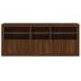 Sideboard mit LED-Leuchten, braune Eiche, 162 x 37 x 67 cm von , Sideboards - Ref: Foro24-3209001, Preis: 222,57 €, Rabatt: %