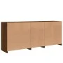 Sideboard mit LED-Leuchten, braune Eiche, 162 x 37 x 67 cm von , Sideboards - Ref: Foro24-3209001, Preis: 215,94 €, Rabatt: %