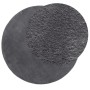 HUARTE anthracite washable soft short pile rug Ø 120 cm by , Rugs - Ref: Foro24-375010, Price: 56,81 €, Discount: %