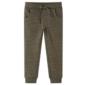 Children's sweatpants dark khaki mélange 92 by , kids pants - Ref: Foro24-13229, Price: 10,90 €, Discount: %